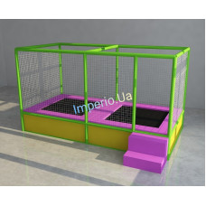 Батутна арена 2*4м на два Батути 2*2м