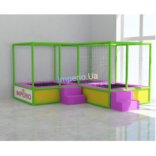 Батутна арена Кут 4*4м на три Батути 