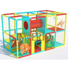 ДЕТСКИЙ ИГРОВОЙ ЛАБИРИНТ ДИНОЗАВР 2400 X 4800 X 2400 ММ